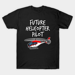 Future Helicopter Pilot Doodle (Red) T-Shirt